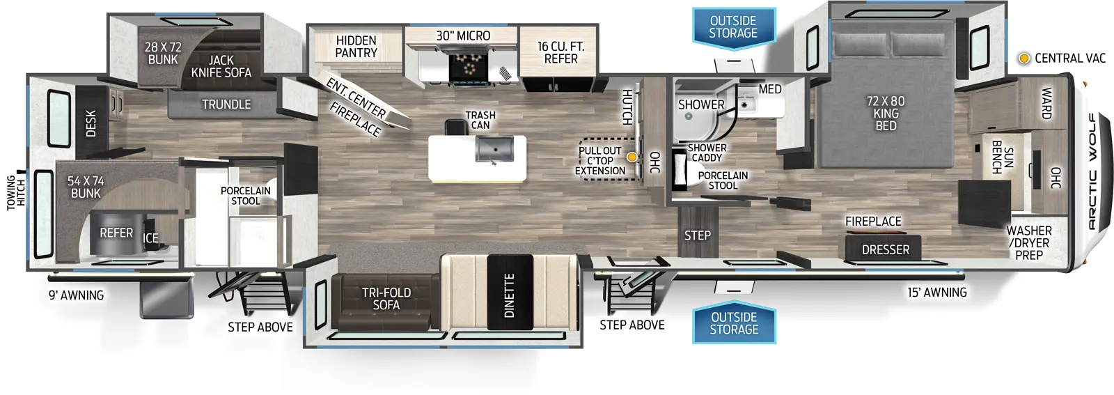 Arctic Wolf 3850SUITE - DSO Floorplan